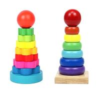 XUMIUZIY Educational Geometric Stacking Toy Set, Improves Logic and Measurement Skills, Ideal for Children 36 Months and Up (#2)