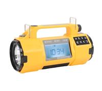 XUMIUZIY Emergency Radio, AM FM SW Weather Radio with Flashlight Speaker, Battery Or Solar Powered, Large LCD Display, NOAA Alert, IPX3 Water Proof, Power Supply for USB Device