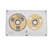 XUMIUZIY Empty Cassette Ribbon in a Reel, 50 Minutes of Professional Aluminum Alloy Empty Cassette Normal Bias for Music Recording (Golden)