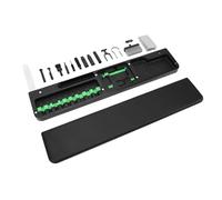 XUMIUZIY Ergonomic Keyboard Wrist Rest Kit 22 in 1 Support Pad Compact Portable for Gamer Professional Student Silicone Black