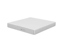 XUMIUZIY External 4K USB Blu-ray Writer, Portable BD DVD CD Drive (White)