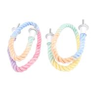 XUMIUZIY Flexible Bird Rope Perch 60cm for Small Parrots (Let Me | Adjustable Shaping Design, Comfortable Cotton Grip, Universal Cage Compatibility