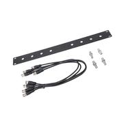 XUMIUZIY Front Mount Antenna Rack Kit, 1U Panel Metal BNC Connectors with 50cm Cable, for SLX SLX2 SPGX24 Wireless System Rack Mount