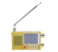 XUMIUZIY Full Band Radio, Portable High Sensitivity FM LW MW SW Shortwave Radio with 2.8 Inch Resistive Touch LCD Color Screen, for Travel and RDS Display (Yellow)