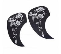 XUMIUZIY Functional Guitar Pickguard 2PCS Water Drop Shape Anti Scratch Plates for Guitar Enthusiasts Plastic Decor (Right Bird)