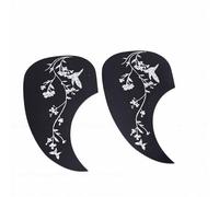 XUMIUZIY Functional Guitar Pickguard 2PCS Water Drop Shape Anti Scratch Plates for Guitar Enthusiasts Plastic Decor (Left Bird)