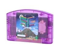XUMIUZIY Game Cartridge for N64 Open Source, Burning Card HD for Game Player Developer, Auto Backup, Built in 32GB Memory Card (Violet Transparent)