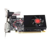 XUMIUZIY GT610 1GB DDR3 64bit Computer Graphics Card, PCI Express 2.0 16X Low Profile Graphics Video Card with Cooling Fan, DVI VGA HDMI Support