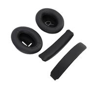 XUMIUZIY Headphone Earpads Replacement Set | Protein Leather Sponge Pads for QC45 SC SE Wireless Headset (Black)