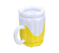 XUMIUZIY Inflatable Floating Beer Mug Pool Cooler Ice Bucket Party | Portable Beverage Keeper, Blow Up Bar Tub, Giant Drink Chiller, Lake Lake Blast, Compact Storage