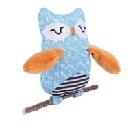 XUMIUZIY Interactive Catnip Teething Toy for Cats, Double Nature Attraction, Enhances Bonding Time, PP Cotton (Owl)