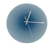 XUMIUZIY Large Non Ticking 12 Inch Sunset Wall Clock Battery Operated Silent for Classroom (Blue #12)