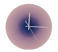 XUMIUZIY Large Non Ticking 12 Inch Sunset Wall Clock Battery Operated Silent for Classroom (Blue #13)