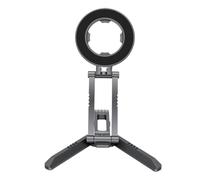 XUMIUZIY Magnet Phone Stand, Foldable Metal Tripod with 360° Rotating Base | 360 Degree Rotating Base, Foldable Metal Tripod, Magnet Absorption