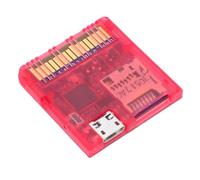 XUMIUZIY Open Source Flash Card for DS Consoles, Game Flash Card Reader for DSi, NDS Lite, DSiLL XL, 2DS, 3DS, New 3DS XL LL, Support DS Mode & Pico Launcher, Dual Power Supply (Transparent Red)