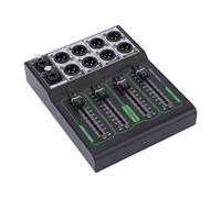 XUMIUZIY Passive Volume Controller for Studio Monitor Speaker System | XLR Balanced Routing, 1 Input 4 Output Splitter, Stage Performance Gear, No Power Needed