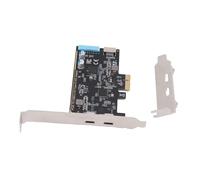 XUMIUZIY PCIe USB 3.2 Gen 1 Card, 5Gbps Fast Transfer 2x Type C 1x USB Type E Internal Expansion Card, with Bandwidth Up to 5Gbps, for Desktop PC WinOS MacOS