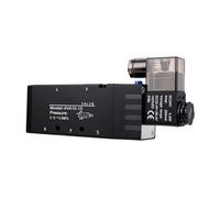 XUMIUZIY Pneumatic Solenoid Valve 5 Way 2 Position 1/2 NPT DC24V | Air Directional Control Valve, Aluminum Alloy Body, Pilot Operated, Single Coil, Industrial Automation