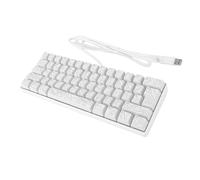 XUMIUZIY Portable 60% Mechanical Gaming Keyboard, RGB Backlit Compact Mini 61 Keys Wired Office Keyboard, Anti Ghosting and Ergonomic Design for Laptop PC (White)