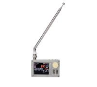 XUMIUZIY Portable AM FM Radio with Antenna, Full Band Radio with 2 Inch LCD Display, Advanced Feature, 800mAh Battery, ESP32 Main Control, Compact and Practical for Outdoor