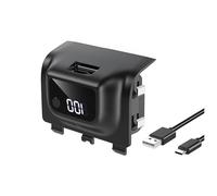 XUMIUZIY Rechargeable Battery Pack for X box Series X/S, 1400mAh Battery Pack with LED Display, USB C Charging Cable, 30H Playtime, 3-4H Full Charge, Remote Play and Charge Kit (Black)