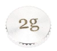 XUMIUZIY Record Player Counterweight, Gold Plated Maximum Durability Wear Resistant Phono Stylus Counterweight for Player (+2g silver)