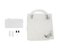 XUMIUZIY Replacement Shell for NGC GC Game Console, Shockproof ABS Case with Accurate Ports and Buttons, Compatible with DOL 001 and DOL 101 Model (Transparent White)