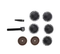 XUMIUZIY Reusable Capsule Kit, Effective Reusable Coffee Cloves Effective with a Spoon for The House (Black)