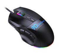 XUMIUZIY RGB Gaming Mouse with 7 Lighting Effects, 12000 DPI Wired Computer Mouse, 9 Programmable Buttons, 20 Onboard Macro Profiles, Ergonomic Design for PC Gaming