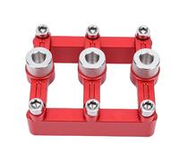 XUMIUZIY Self-Centering Dowel Jig Drill Guide, Adjustable Hole Locator for Woodworking with 8 Stainless Steel Bushings, Aluminum Alloy for Craft Projects