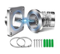 XUMIUZIY Self Connecting Magnetic Dryer Vent Coupling Kit with Flexible Hose Safe and Durable Suitable for Standard 4 Inch Vents