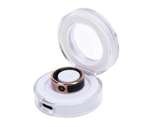 XUMIUZIY Smart Ring, Fitness Ring with Touch Screen, 5ATM Water Proof Support APP BT Connection Phone Video Camera Control, Built in Time Display & Various Sports Modes (10#)