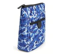 XUMIUZIY Tee Storage Bag Portable Tee Holder Pouch for Golf Lovers on the Go Utility Accessory Pack Black 7.01x7.01x2.28in (Blue)