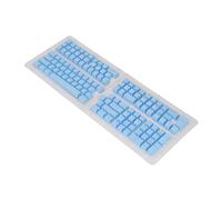 XUMIUZIY Thai Keycaps Set 132 Keys Translucent ABS Keycap Replacement for Mechanical Keyboards, Easy to Install and Maintain (Blue)