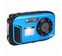 XUMIUZIY Underwater Camera 1080P 48MP, 5M Water Proof, with Selfie Screen (Blue)