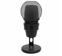 XUMIUZIY USB Gaming Microphone for PS 4/PS 5/PC, Condenser Microphone with Filter, Dynamic Ambient Lights, Shock Mount, Quick Mute, Volume Gain Control, for Streaming, Podcasting