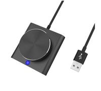 XUMIUZIY USB Volume Control Knob with One-Click Mute & One-Touch Pause Function, 360° Rotatable USB Volume Knob Multimedia Controller for 7/8/10/11/Vista, OS X, Android