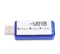 XUMIUZIY USB2.0 Digital Isolator for ADUM3165 Chip High Speed 480Mbps Isolation Voltage USB to USB Coupling Protection Board for Industrial Noise Sensitive Areas (Transparent Blue)