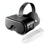 XUMIUZIY VR Headset for Phone with Bluetooth Controller, 120° FOV 3D VR Headsets with Anti-Blue Light Lenses & Adjustable Gears, 3D Virtual Reality Goggles for 5-7 Inch Phone (White)