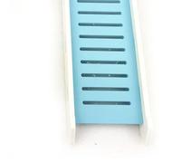 XUMIUZIY Washable Hamster Platform Easy to Install PVC Hamster House Slide Platform for Dwarf Golden Bears Sugar Gliders (Blue Background)