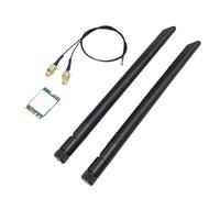 XUMIUZIY WiFi 6E M.2 Wireless Card, Triple Band 2.4G 5G 6GHz Bluetooth 5.3 PC Network Adapter with Dual 8db Antenna, Support for Windows 10 11 Intel AMD
