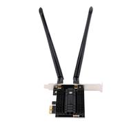 XUMIUZIY WiFi 7 PCIe WiFi Card Fit for INTEL BE200 NGW, Bluetooth 5.4 6G 5G 2.4G 3 Band 5800Mbps M.2 NGFF Desktop Network Card with Dual Antennas
