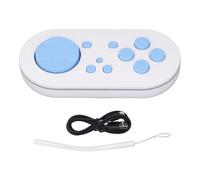 XUMIUZIY Wireless Bluetooth Controller, Portable Bluetooth Wireless for Anki App, Compact Wireless Gaming Controller with Cable and Strap for (Blue)