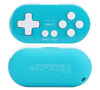 XUMIUZIY Wireless Controller Mini Small Bluetooth Portable Gamepad for Mobile Phone Computer, Compact Gamepad for Easy Handling All-Day Gaming Blue-Green for Gaming Lovers ABS Material (Blue Green)