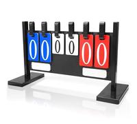 XUMKFJRE 1pc 6-digit Vertical Removable Flip Scoreboard Soccer Basketball Court Game Records(Color 2)