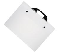 XUMKFJRE A3 Waterproof Album Clip Portfolio Bag Handheld Folder for Files Paintings Professional Artist Supplies(Transparent)