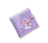 XUMKFJRE Account Writing Pads Square Diary Book Handbook Detachable Notebook Notepad Book Loose-leaf Notebook(Purple)
