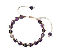 XUMKFJRE Crystal Bracelet Handmade Women Bracelets 8mm Cut Surface Tiger Eye Stone Jasper Amethyst Beads Men Yoga Jewelry Gifts for Women(2)