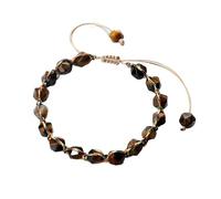 XUMKFJRE Crystal Bracelet Handmade Women Bracelets 8mm Cut Surface Tiger Eye Stone Jasper Amethyst Beads Men Yoga Jewelry Gifts for Women(Style3)