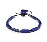 XUMKFJRE Crystal Bracelet Rectangle Shape Amethysts Bracelet Stone Agates Lapis Lazuli Adjustable Braided Bracelets For Women Men Jewelry for Women(Style4)